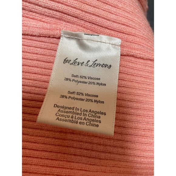 For Love & Lemons Nina Cardigan Small Pink - Picture 4 of 4